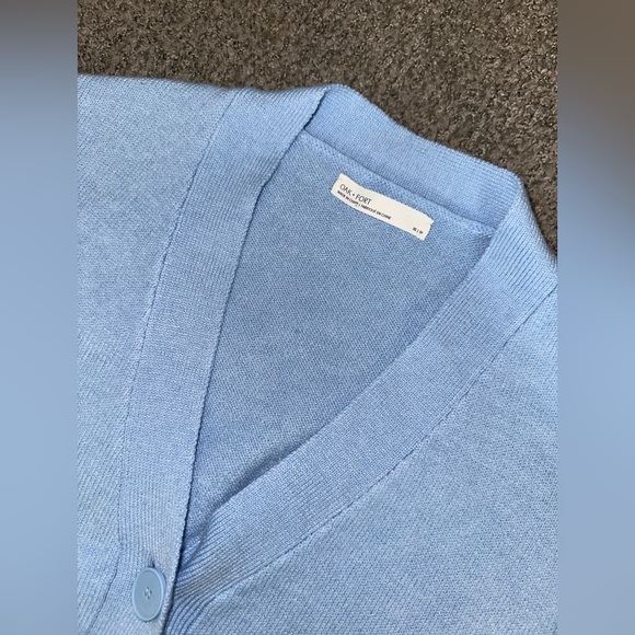 Oak + Fort - Blue Button Up Cardigan - Size XS - Picture 3 of 4